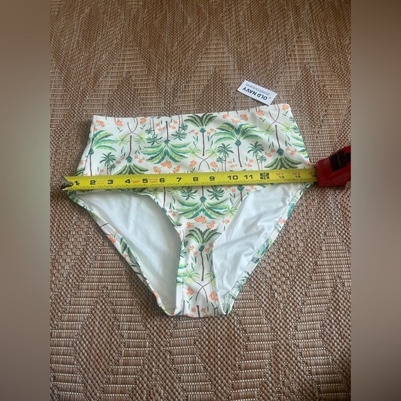 Old Navy Women's High-Waisted Bikini Swim Bottoms,Palm Tree Print,Size M,NWT - Picture 5 of 7